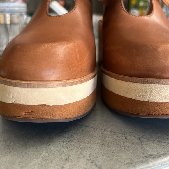 BERNARDO SADIE Leather platform knot bow mule clogs|sz 9 - Picture 10 of 10